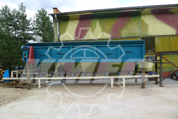 debarking machine&belt conveyer