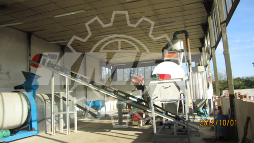 sawdust pellet plant