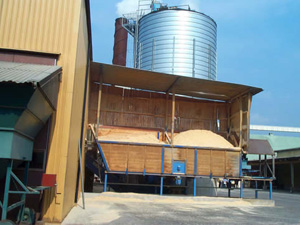 wood pellet plant-silo
