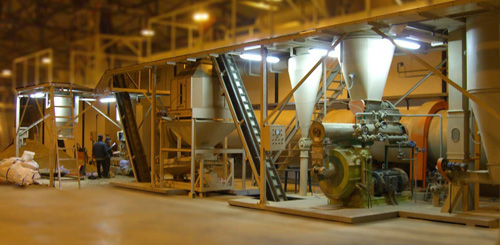 wood pellet production line